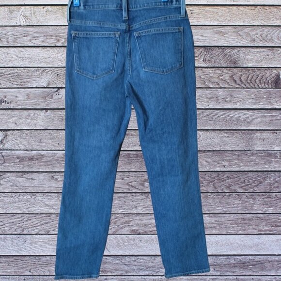 J. Crew Slim Boyfriend Women's Size 25 Distressed Cotton Blend Stretch Blue Jean - Picture 4 of 6